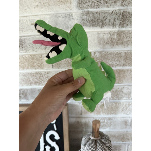 Disney Peter Pan CROC Crocodile Tick Tock 8" Beanbag Plush Toy Captain Hook B198 - Picture 3 of 6